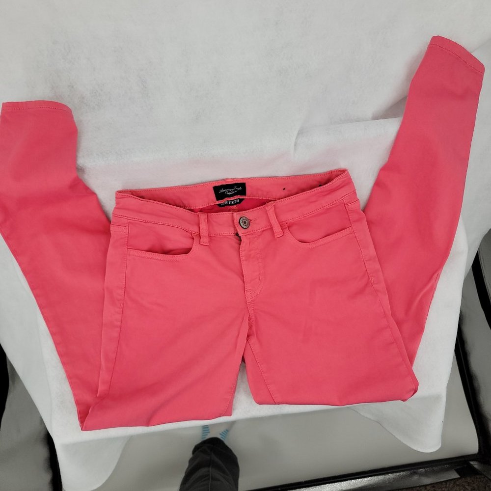 Pink Jeggings By American Eagle Outfitters Women's Size 8